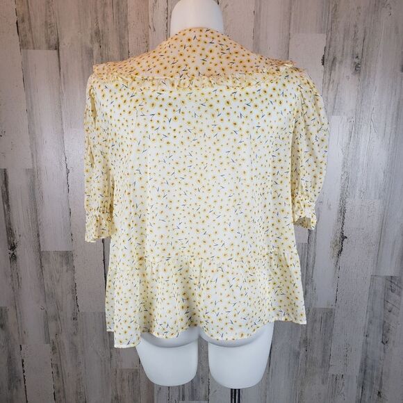 A.N.A. Rosie Ruffle Floral Blouse Sz 2X - Picture 5 of 8